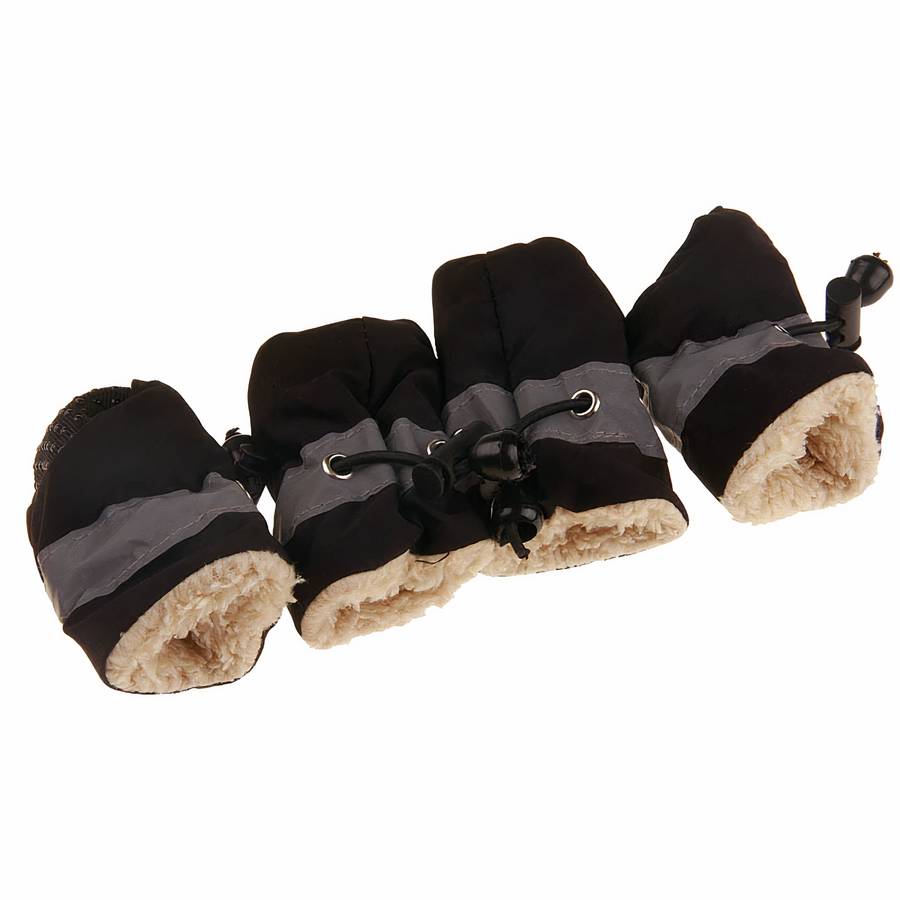 Solid Color Warm Dog Booties