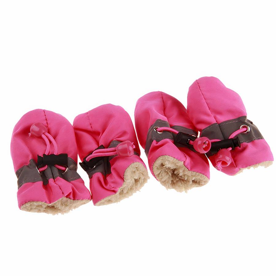 Solid Color Warm Dog Booties