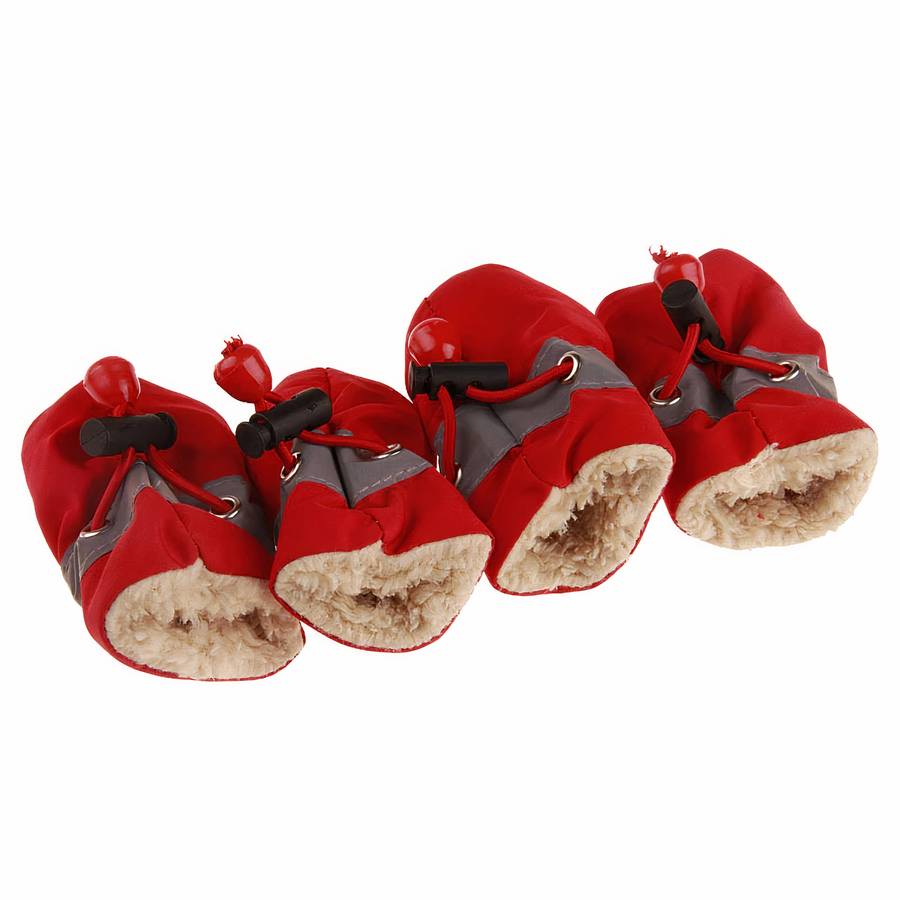 Solid Color Warm Dog Booties