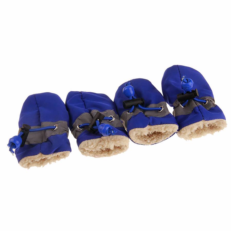 Solid Color Warm Dog Booties