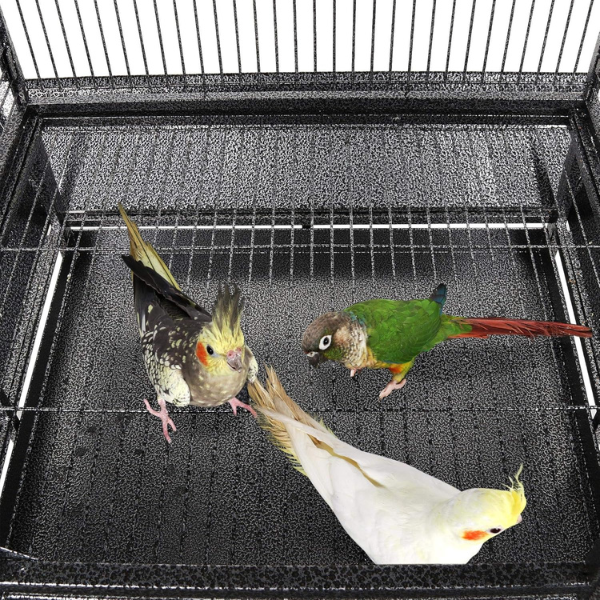 Bird Cage Aviary 18 x 14 x 39 Inch Large Bird Cage with Spacious Enclosure