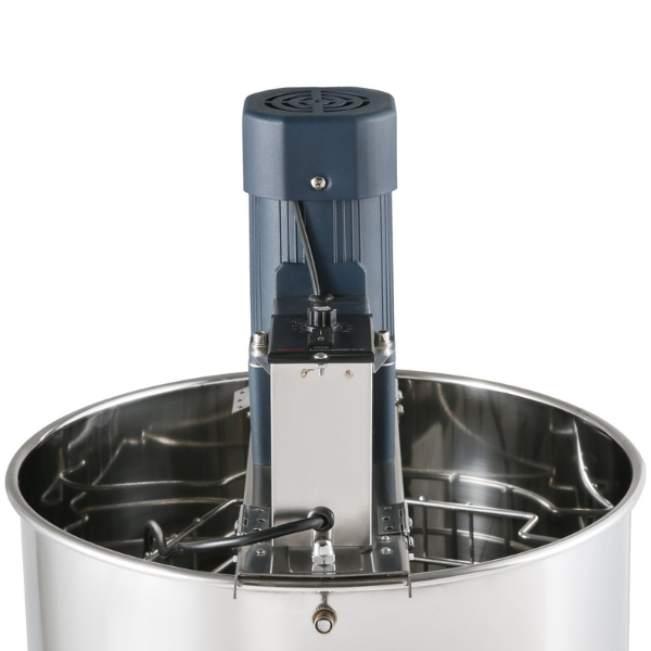 Electric Stainless Steel Honey Extractor 4/8 Frame Centrifuge Honey Separator with Lid 140W Adjustable Height for Beekeeping