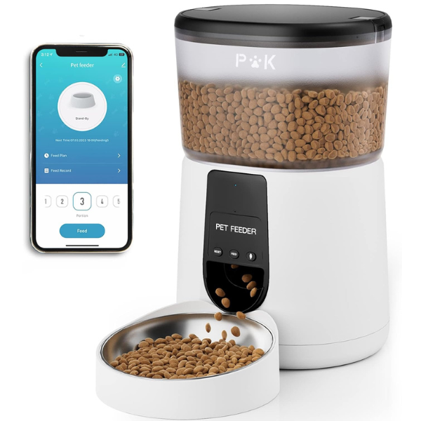 Smart Cat Feeder Automatic Connected Dry Food Dispenser for Cats