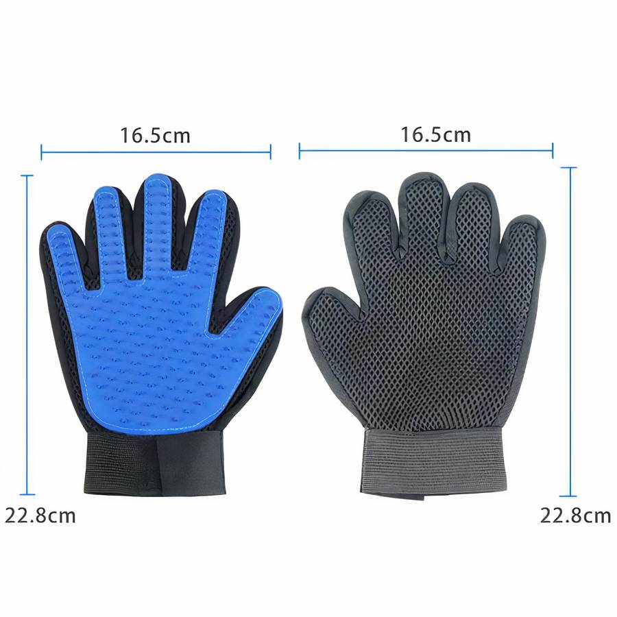 Dog Grooming and Massage Glove Pet Hair Removal Brush for Dogs and Cats