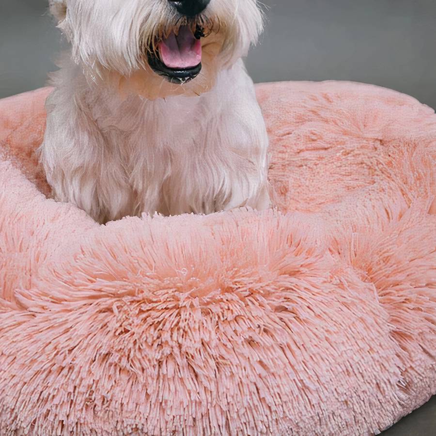 Ultra Soft Fleece Pet Bed Cozy Plush Basket