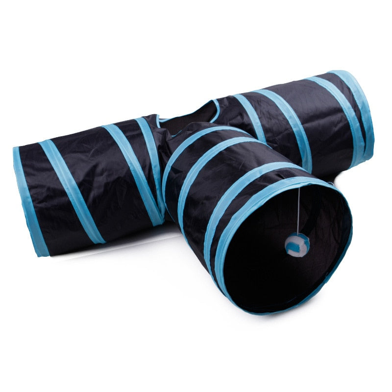 Cat Tunnel Toy Play Tube Interactive Cat Activity Tunnel