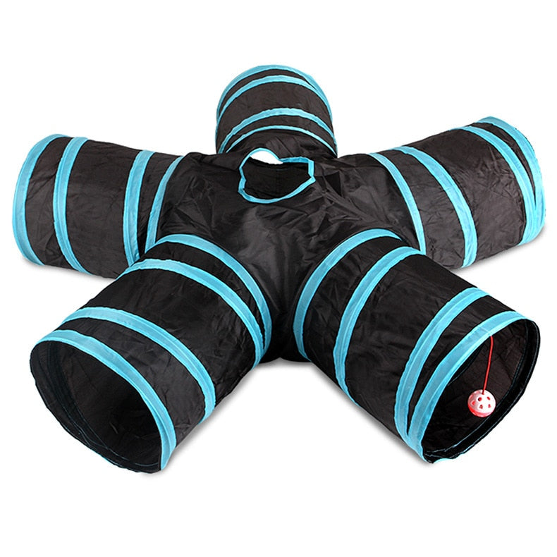 Cat Tunnel Toy Play Tube Interactive Cat Activity Tunnel