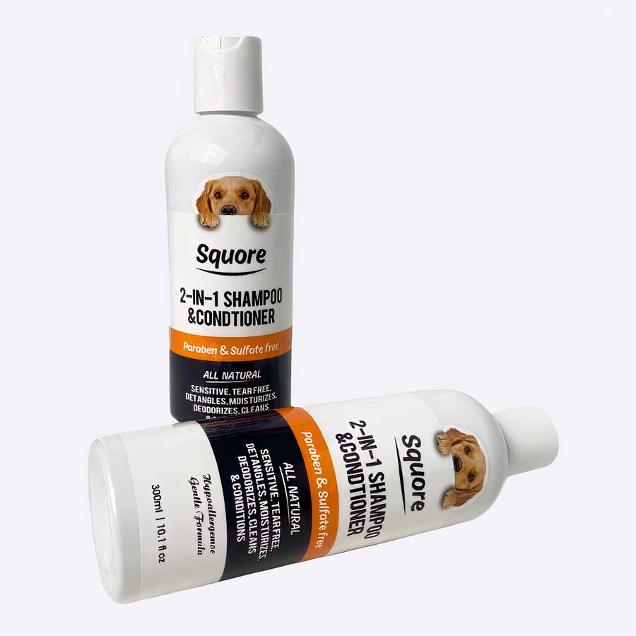 Natural Dog Shampoo for Sensitive Skin Hypoallergenic Pet Hair Cleanser