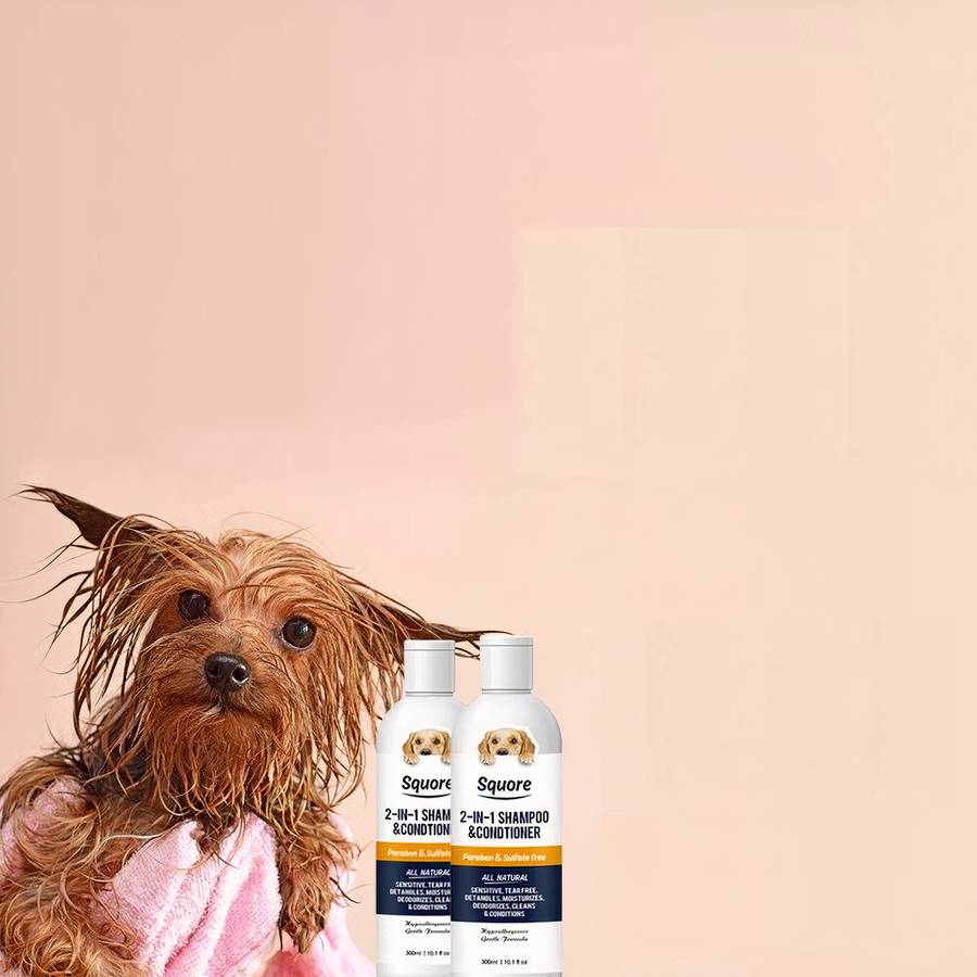 Natural Dog Shampoo for Sensitive Skin Hypoallergenic Pet Hair Cleanser