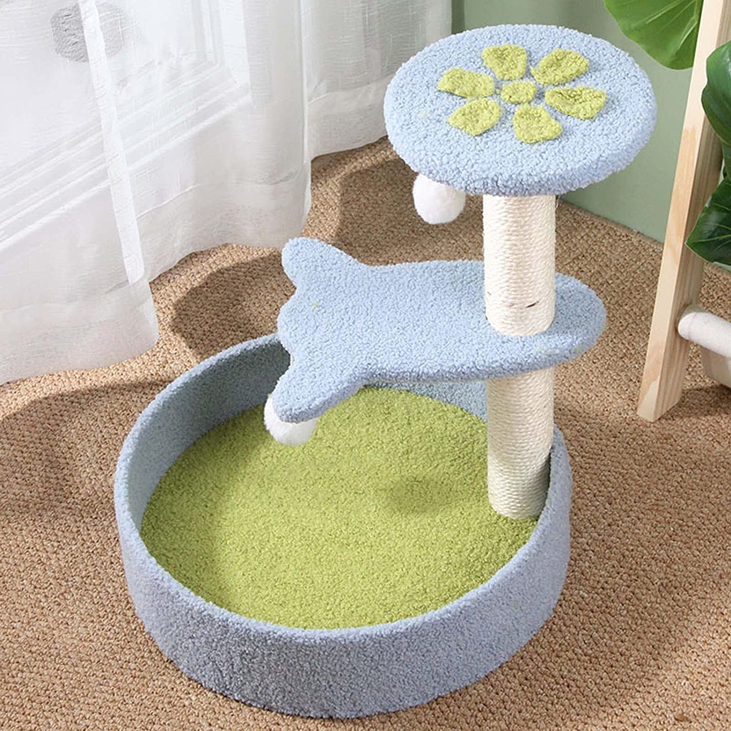 KiTree Cat Tree Small Cat Tower Compact Cat Condo for Kittens and Small Cats