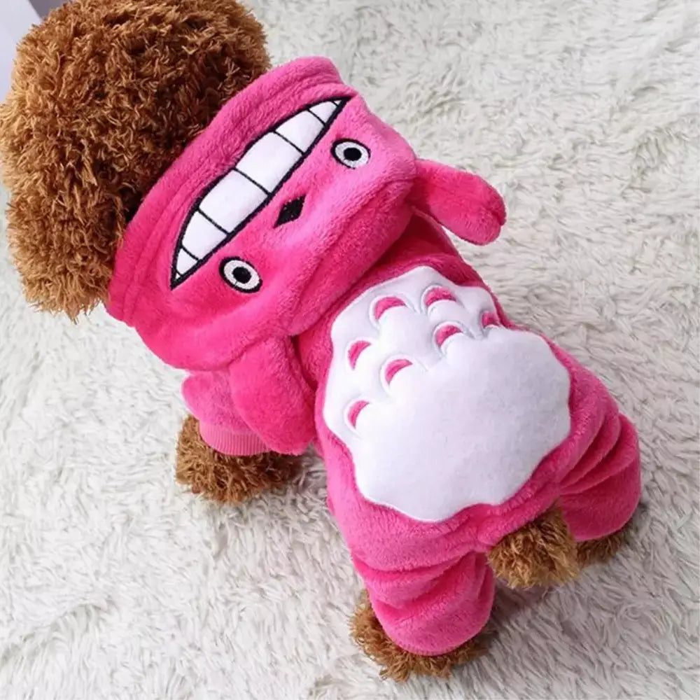 Warm Fleece Cat Costume Cozy Pet Outfit Soft Cats Clothes