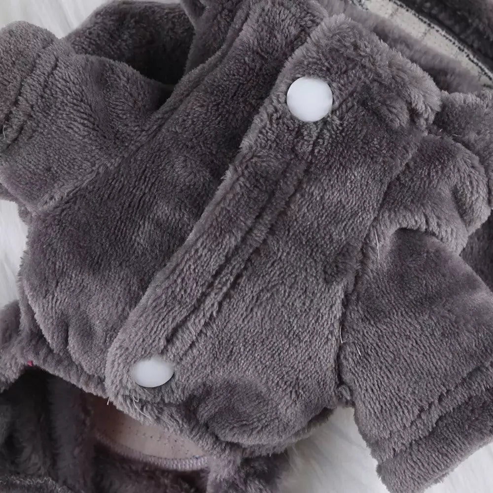 Warm Fleece Cat Costume Cozy Pet Outfit Soft Cats Clothes