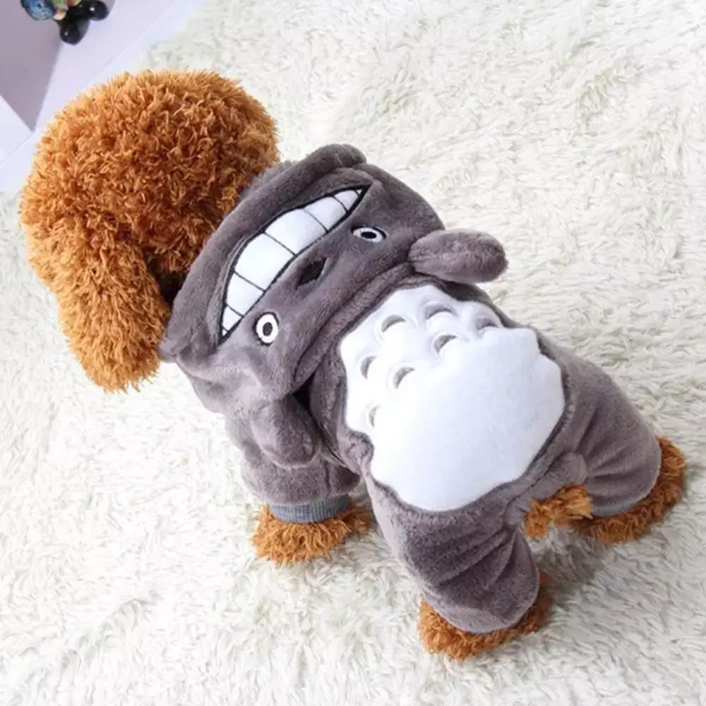 Warm Fleece Cat Costume Cozy Pet Outfit Soft Cats Clothes