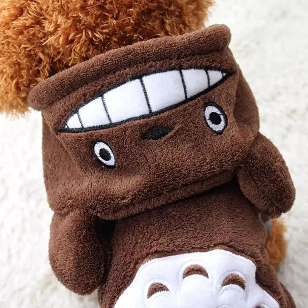 Warm Fleece Cat Costume Cozy Pet Outfit Soft Cats Clothes