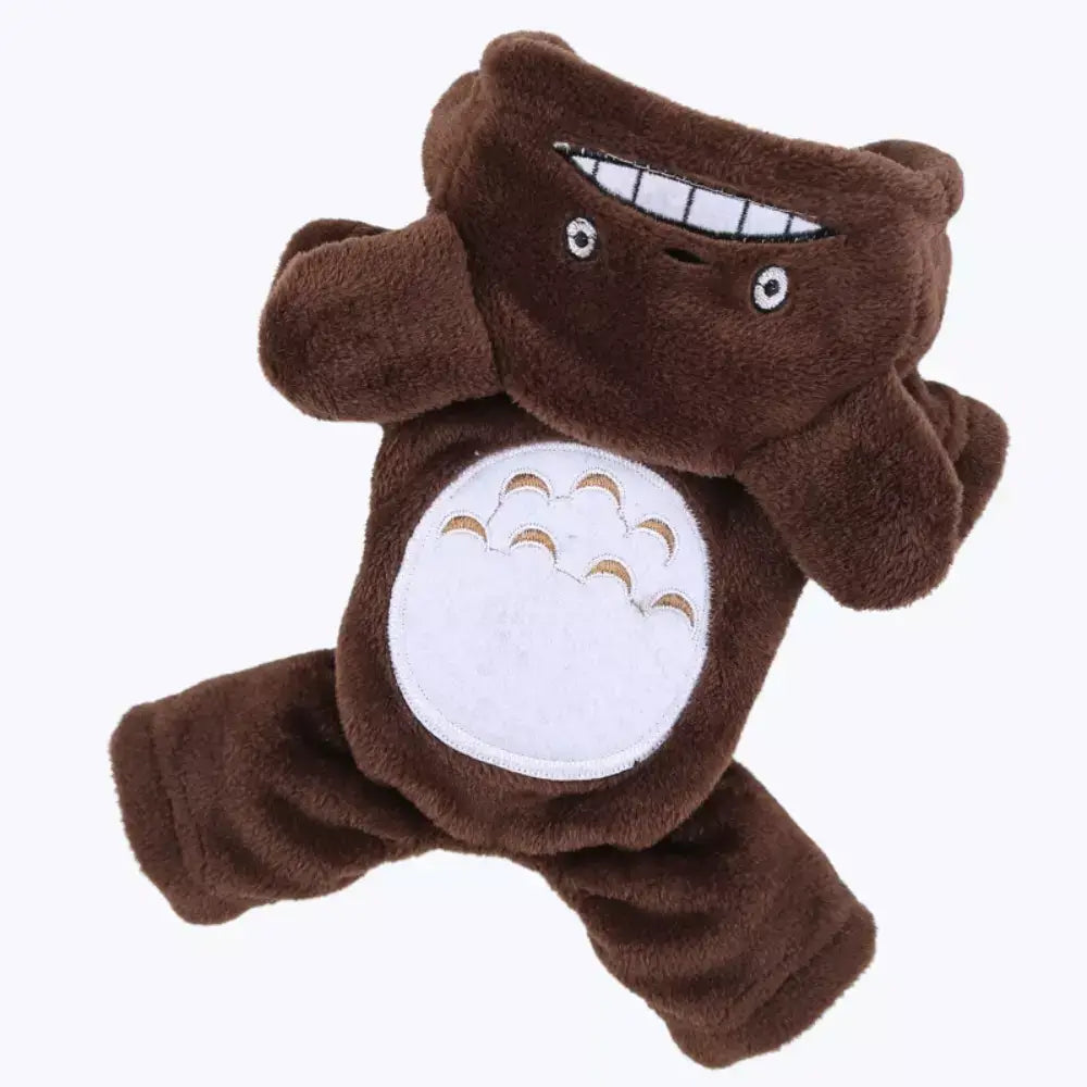 Warm Fleece Cat Costume Cozy Pet Outfit Soft Cats Clothes
