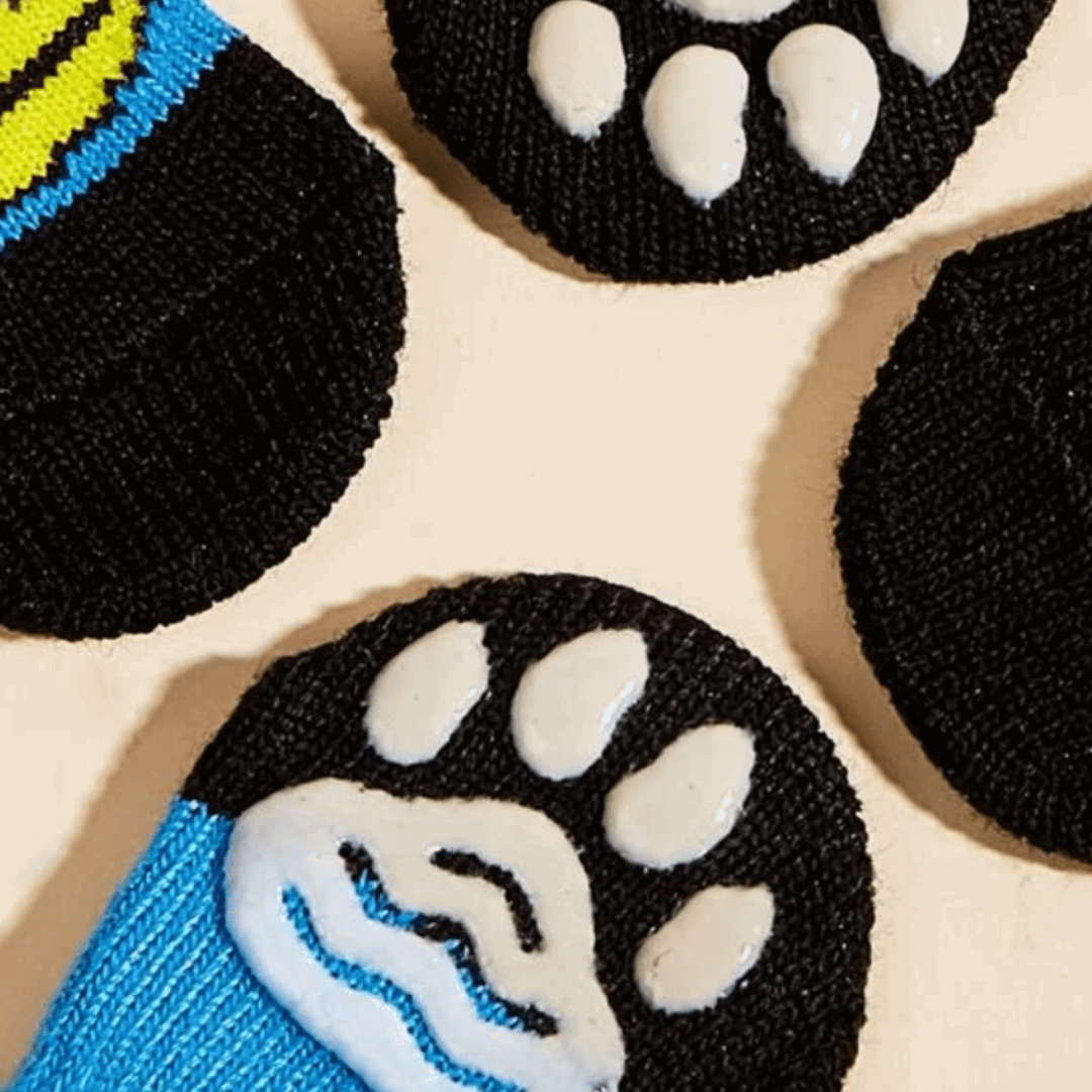 Dog Socks with Duck Pattern Non-Slip Pet Paw Protectors for Dogs