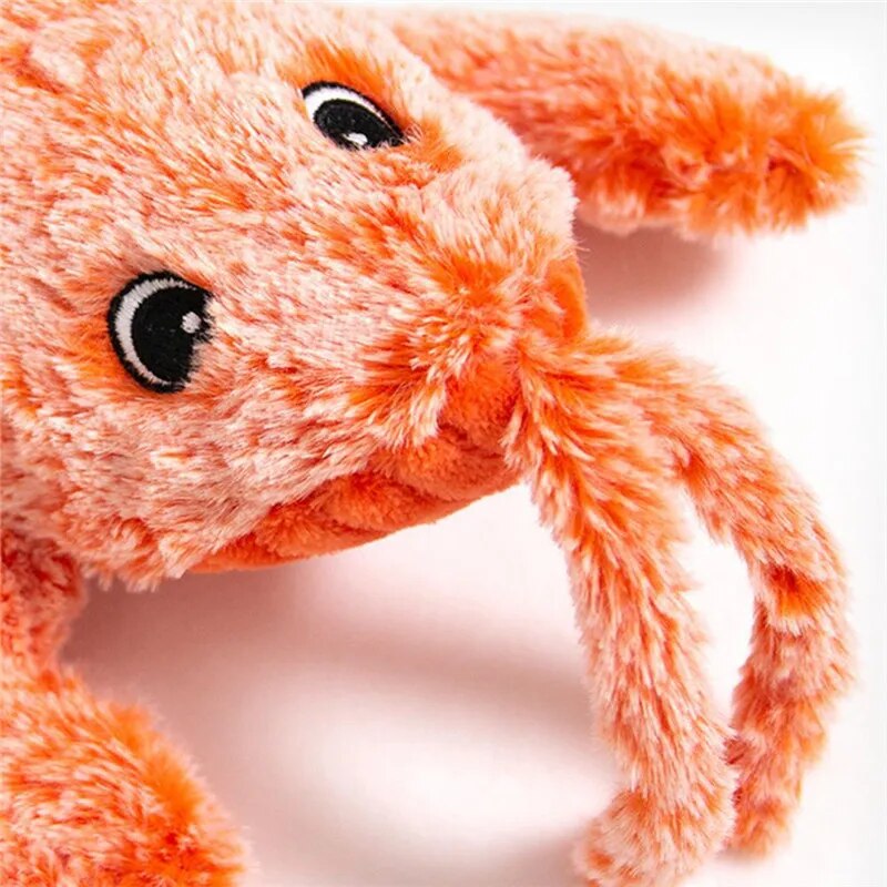 Interactive Pet Toy Crayfish Plush Chew Toy for Dogs and Cats