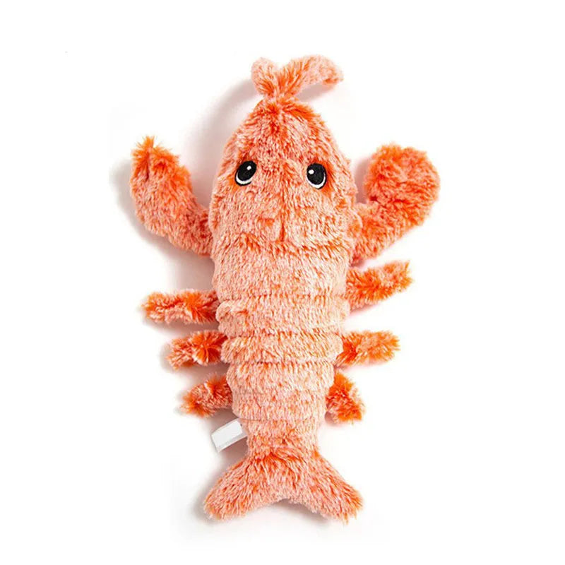 Interactive Pet Toy Crayfish Plush Chew Toy for Dogs and Cats
