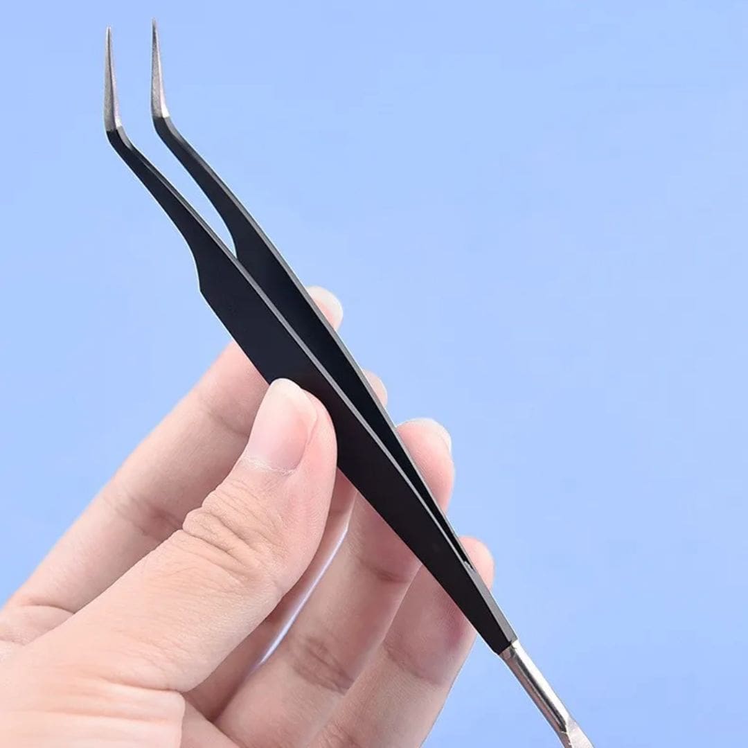 2-in-1 Flea and Tick Remover Tool for Dogs and Cats Tick Removal Tweezers Pet Grooming Tool
