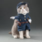 Police Officer Costume for Cats Cat Cop Outfit Pet Police Uniform Shirt for Cats