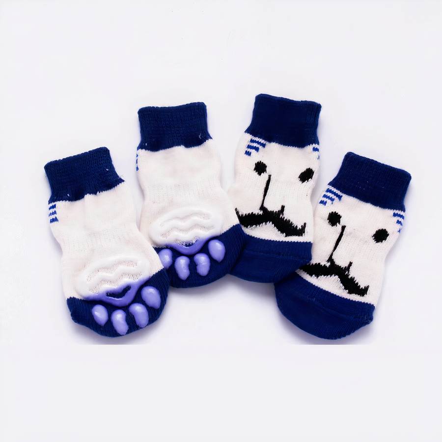 Non slip animal print dog slippers pet booties shoes for dogs