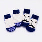 Non slip animal print dog slippers pet booties shoes for dogs