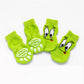 Non slip animal print dog slippers pet booties shoes for dogs