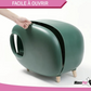 Covered Cat Litter Box Enclosed Cat Toilet with Lid 23.5x15x18 Inches Cat Loo House