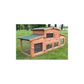 Outdoor Rabbit Hutch Cage 185x51x75cm Small Animal Pet House Enclosure