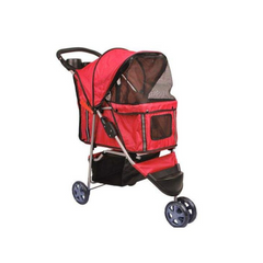 Small Dog and Cat Stroller Up to 33 lbs Pet Carrier Buggy for Cats and Dogs