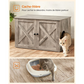 Cat Litter Furniture with Removable Divider - Cat Toilet House for Indoor Pets
