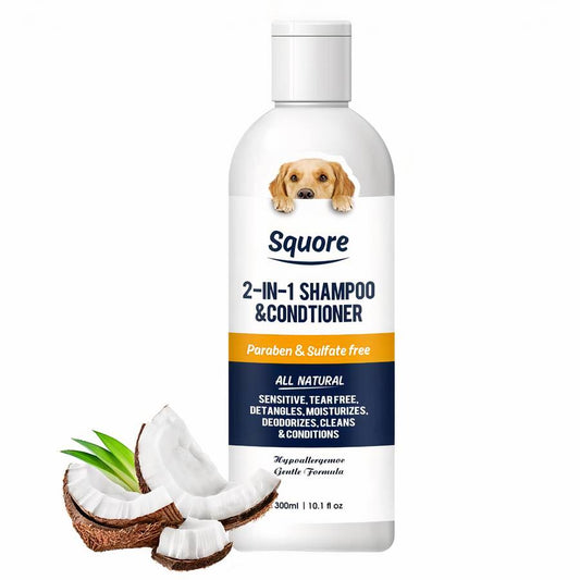 Natural Dog Shampoo for Sensitive Skin Hypoallergenic Pet Hair Cleanser