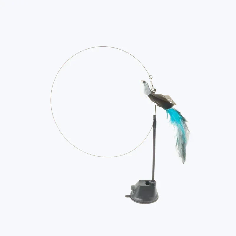 Feather Cat Toy Interactive Cat Teaser Wand for Cats Fun Play