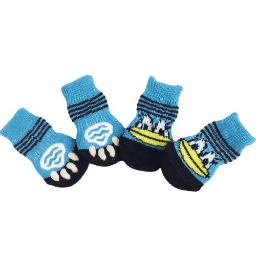 Dog Socks with Duck Pattern Non-Slip Pet Paw Protectors for Dogs