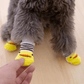 Dog Socks Yellow Striped Non Slip Pet Booties