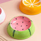 Small Ceramic Dog and Cat Bowl Fruit Design Pet Dish