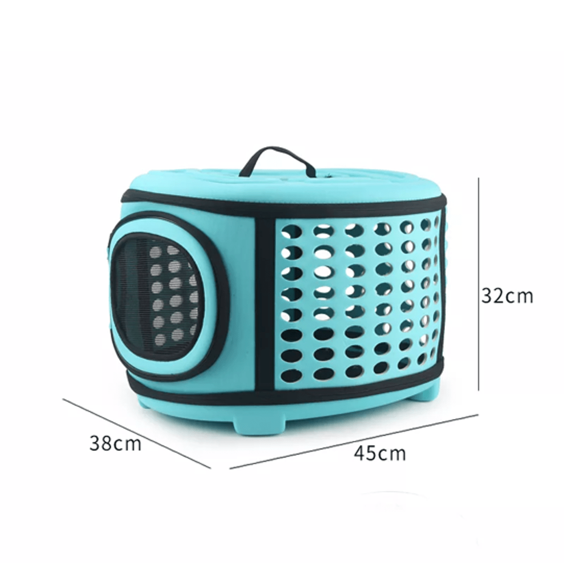 Semi-Rigid Pet Carrier Bag for Dogs and Cats Travel Tote
