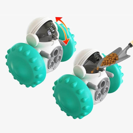 Interactive Astronaut Dog Puzzle Toy Treat Dispenser Slow Feeder for Kibble Training