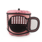 Semi-Rigid Pet Carrier Bag for Dogs and Cats Travel Tote