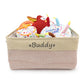 Personalized Custom Pet Storage Basket Organizer for Dog Cat Supplies