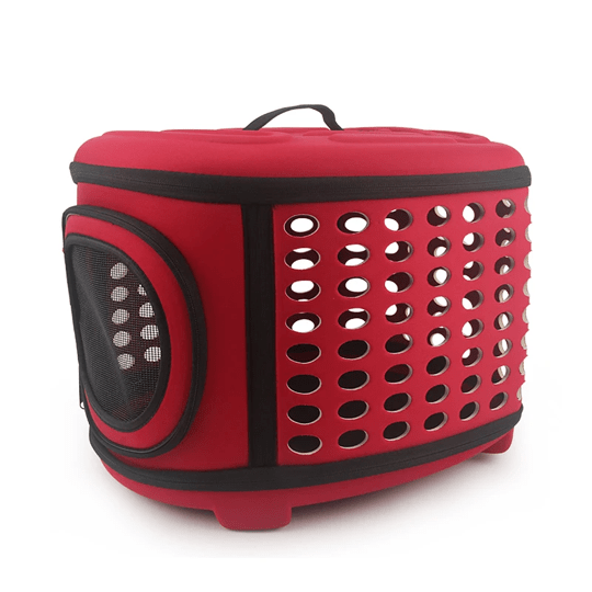 Semi-Rigid Pet Carrier Bag for Dogs and Cats Travel Tote